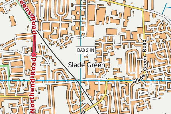 DA8 2HN map - OS VectorMap District (Ordnance Survey)
