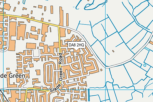 DA8 2HQ map - OS VectorMap District (Ordnance Survey)