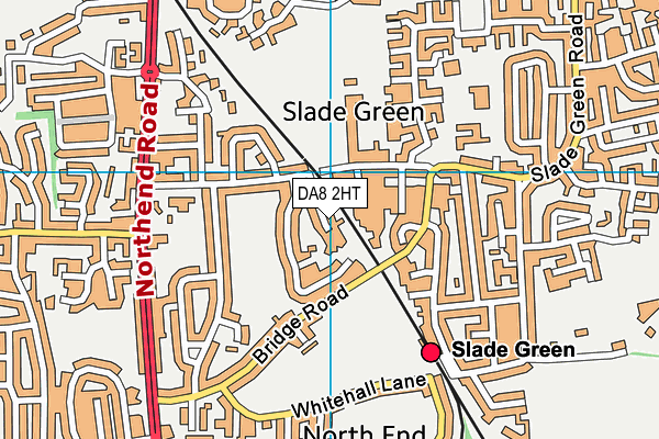 DA8 2HT map - OS VectorMap District (Ordnance Survey)