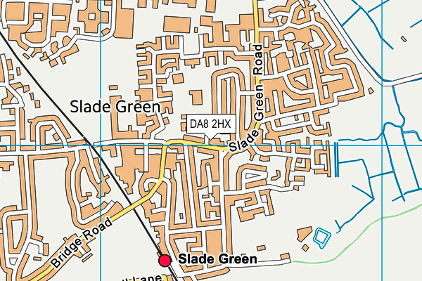 DA8 2HX map - OS VectorMap District (Ordnance Survey)
