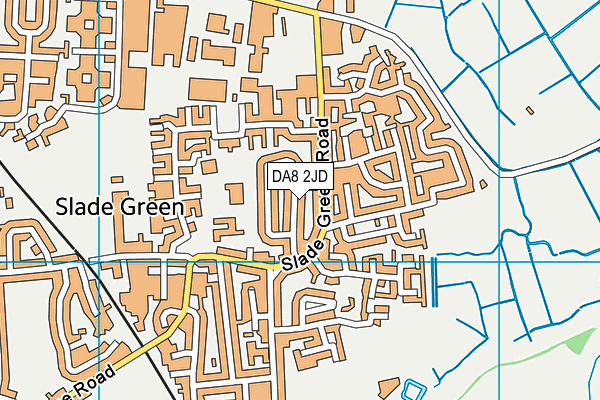 DA8 2JD map - OS VectorMap District (Ordnance Survey)