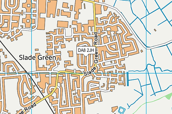 DA8 2JH map - OS VectorMap District (Ordnance Survey)