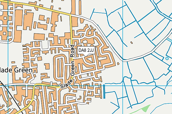DA8 2JJ map - OS VectorMap District (Ordnance Survey)