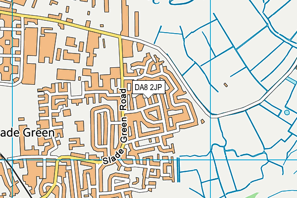 DA8 2JP map - OS VectorMap District (Ordnance Survey)