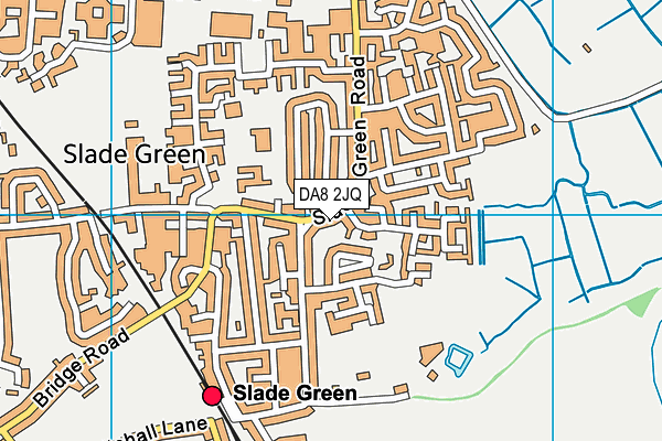 DA8 2JQ map - OS VectorMap District (Ordnance Survey)