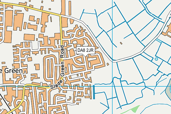 DA8 2JR map - OS VectorMap District (Ordnance Survey)