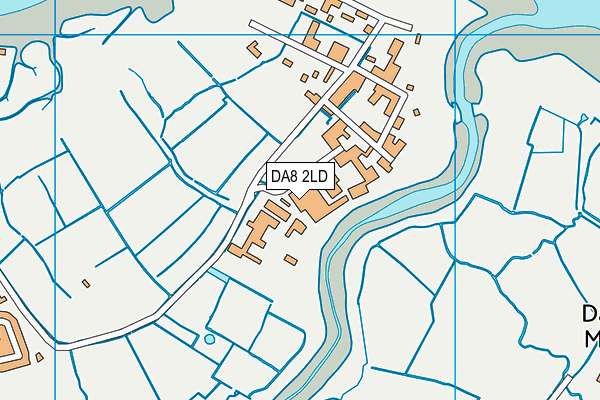 DA8 2LD map - OS VectorMap District (Ordnance Survey)