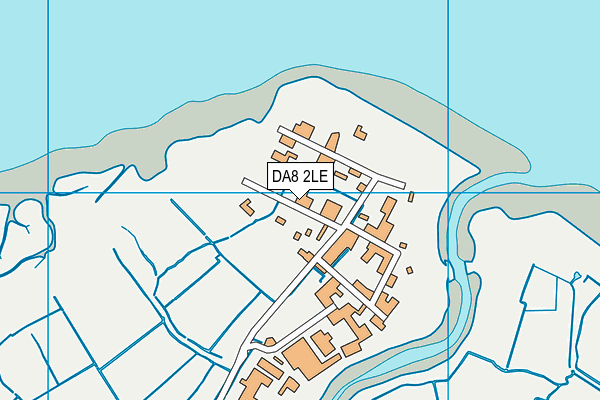 DA8 2LE map - OS VectorMap District (Ordnance Survey)