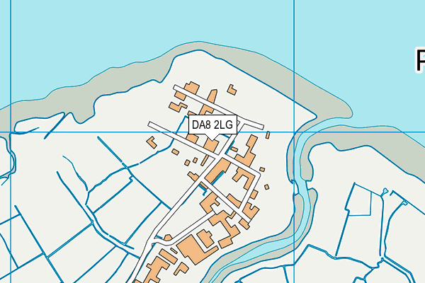 DA8 2LG map - OS VectorMap District (Ordnance Survey)
