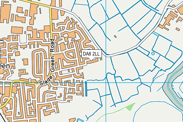 DA8 2LL map - OS VectorMap District (Ordnance Survey)