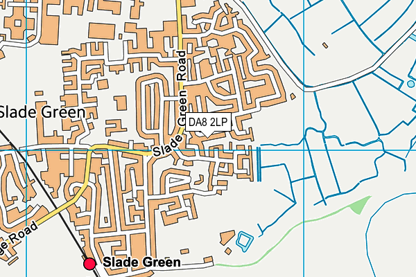 DA8 2LP map - OS VectorMap District (Ordnance Survey)
