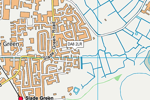 DA8 2LR map - OS VectorMap District (Ordnance Survey)