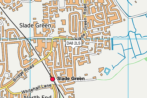 DA8 2LS map - OS VectorMap District (Ordnance Survey)