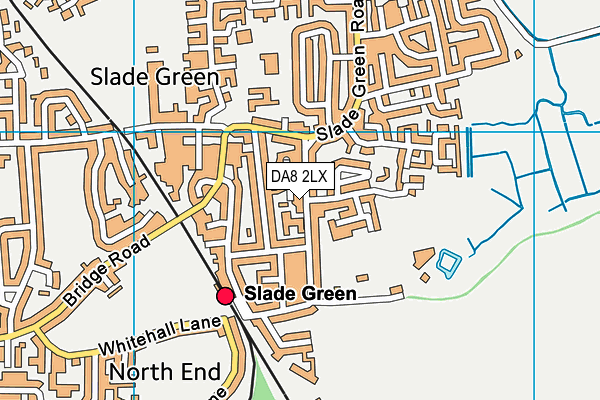 DA8 2LX map - OS VectorMap District (Ordnance Survey)