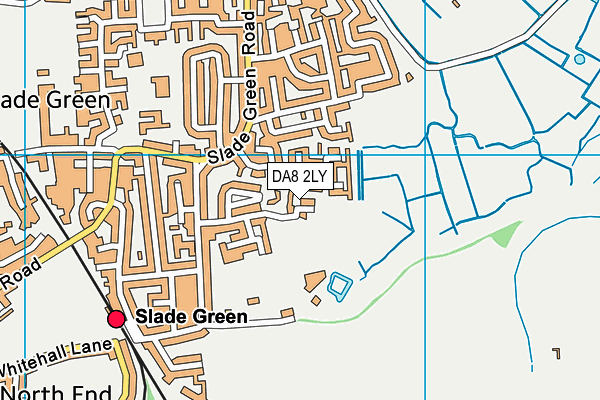 Slade Green Recreation Ground map (DA8 2LY) - OS VectorMap District (Ordnance Survey)