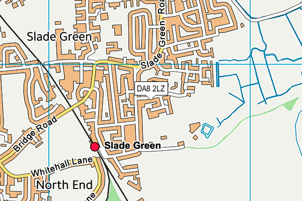 DA8 2LZ map - OS VectorMap District (Ordnance Survey)