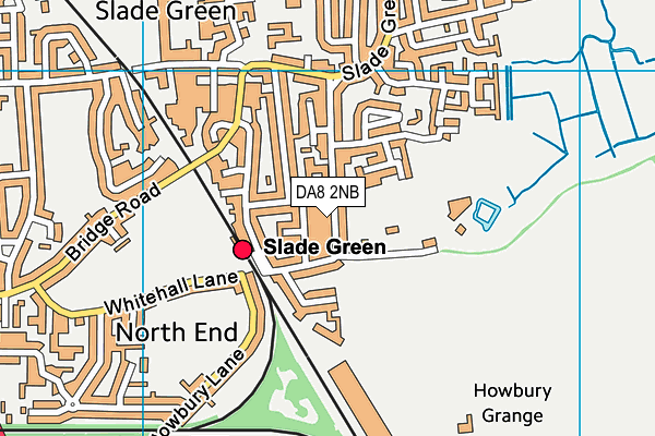 DA8 2NB map - OS VectorMap District (Ordnance Survey)