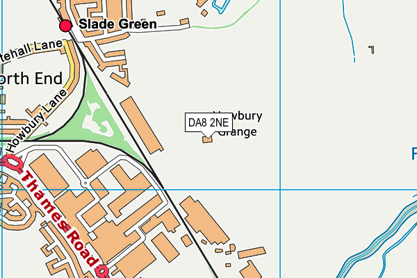 DA8 2NE map - OS VectorMap District (Ordnance Survey)