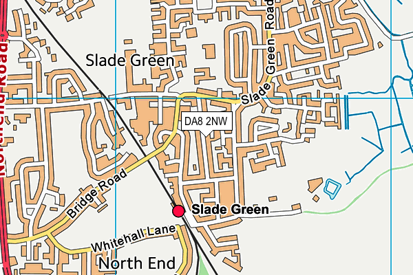DA8 2NW map - OS VectorMap District (Ordnance Survey)
