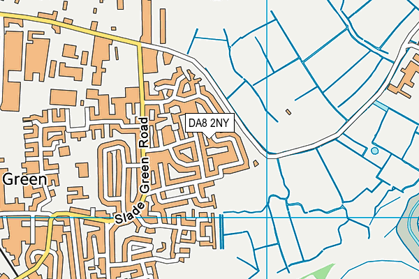 DA8 2NY map - OS VectorMap District (Ordnance Survey)
