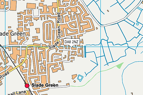 DA8 2NZ map - OS VectorMap District (Ordnance Survey)