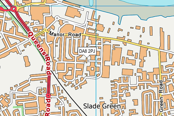 DA8 2PJ map - OS VectorMap District (Ordnance Survey)