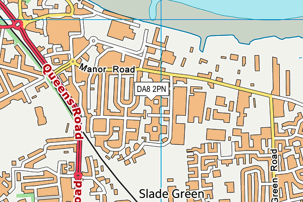 DA8 2PN map - OS VectorMap District (Ordnance Survey)