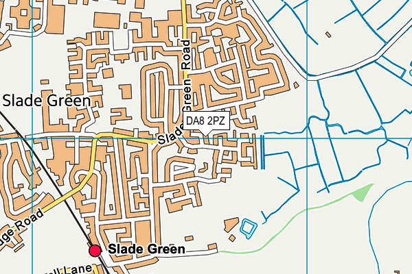 DA8 2PZ map - OS VectorMap District (Ordnance Survey)