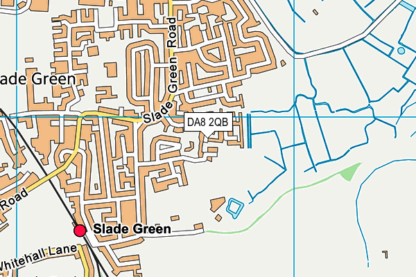 DA8 2QB map - OS VectorMap District (Ordnance Survey)