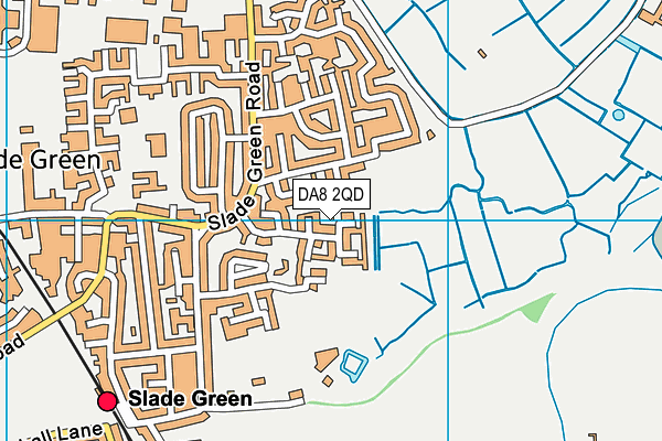 DA8 2QD map - OS VectorMap District (Ordnance Survey)