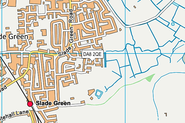 DA8 2QE map - OS VectorMap District (Ordnance Survey)