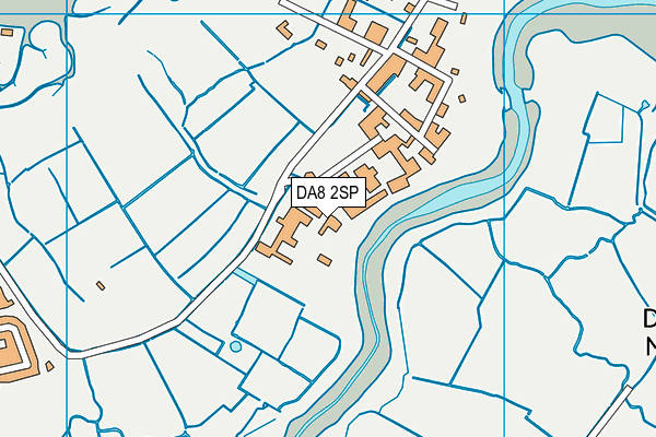 DA8 2SP map - OS VectorMap District (Ordnance Survey)