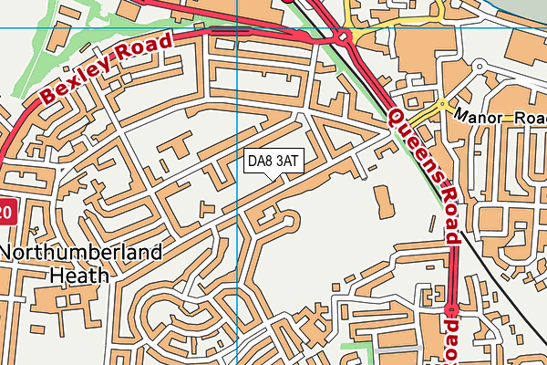 Erith Leisure Centre map (DA8 3AT) - OS VectorMap District (Ordnance Survey)