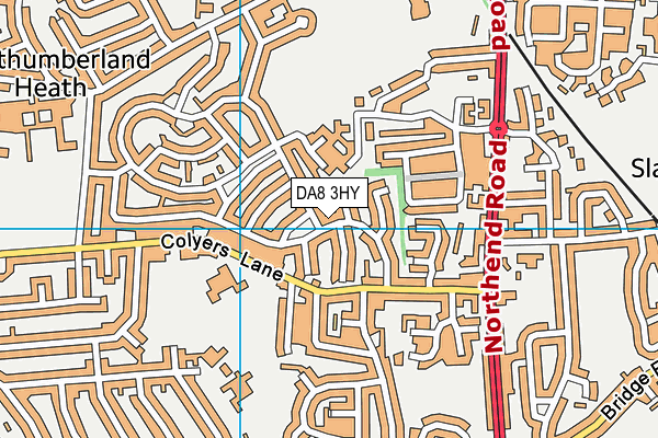 DA8 3HY map - OS VectorMap District (Ordnance Survey)