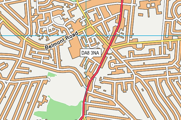 DA8 3NA map - OS VectorMap District (Ordnance Survey)