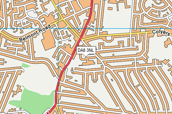 Barnehurst Infant School map (DA8 3NL) - OS VectorMap District (Ordnance Survey)