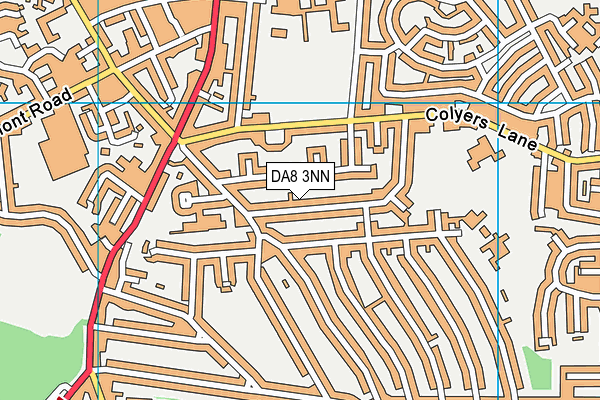 DA8 3NN map - OS VectorMap District (Ordnance Survey)
