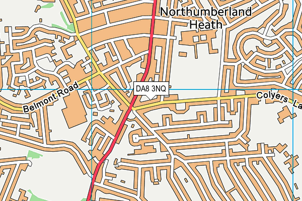 DA8 3NQ map - OS VectorMap District (Ordnance Survey)