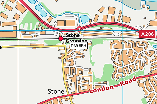 DA9 9BH map - OS VectorMap District (Ordnance Survey)