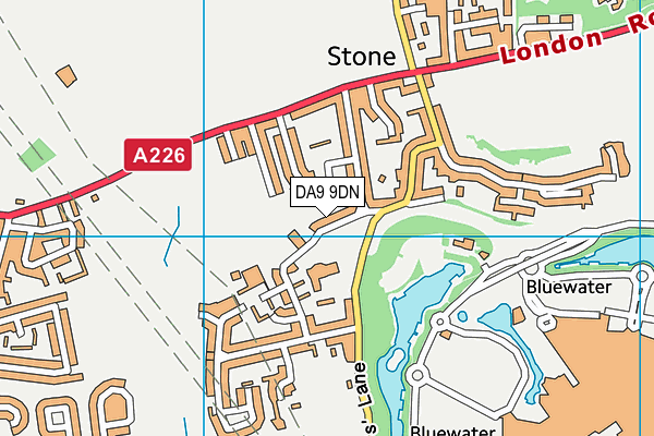 DA9 9DN map - OS VectorMap District (Ordnance Survey)