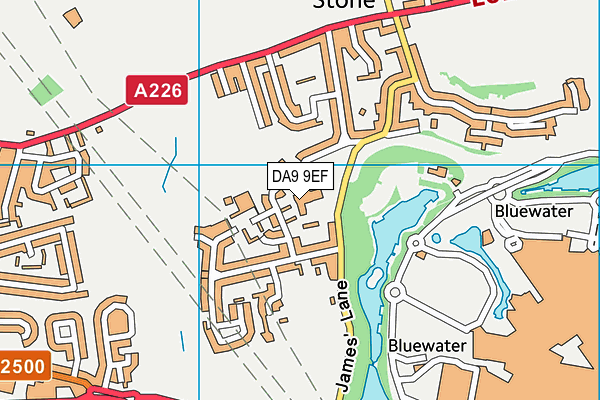 Stone St Marys Ce Primary School map (DA9 9EF) - OS VectorMap District (Ordnance Survey)