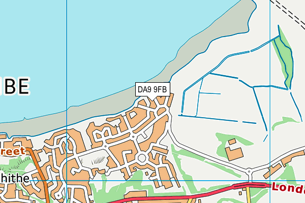 DA9 9FB map - OS VectorMap District (Ordnance Survey)