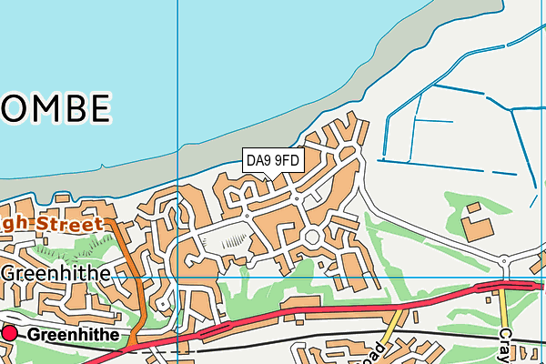 DA9 9FD map - OS VectorMap District (Ordnance Survey)