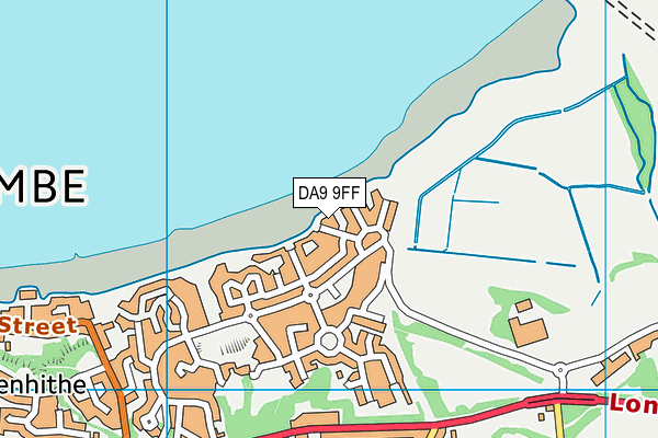 DA9 9FF map - OS VectorMap District (Ordnance Survey)