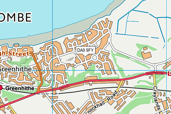 DA9 9FY map - OS VectorMap District (Ordnance Survey)
