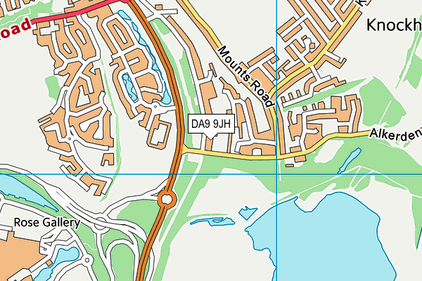 DA9 9JH map - OS VectorMap District (Ordnance Survey)