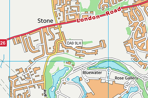 DA9 9LH map - OS VectorMap District (Ordnance Survey)