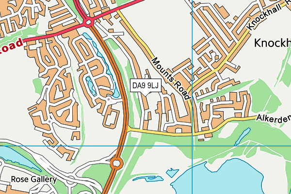 DA9 9LJ map - OS VectorMap District (Ordnance Survey)