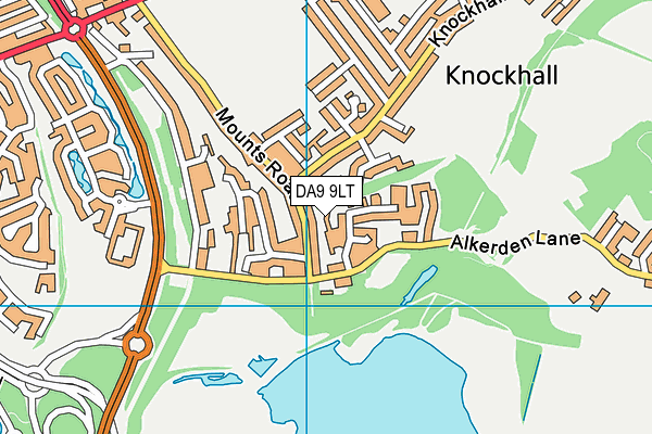 DA9 9LT map - OS VectorMap District (Ordnance Survey)