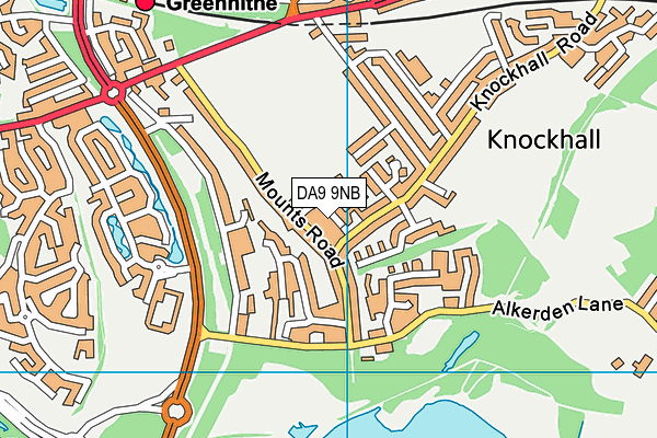 DA9 9NB map - OS VectorMap District (Ordnance Survey)